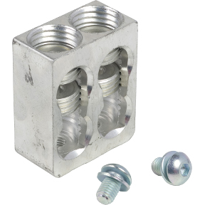 Schneider Electric Mechanical lug kit; aluminum; (4) 3/0 AWG-500kcmil; 1 lug